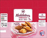 Rappel produit u MADELEINE COQUILLE NATURE U SACHET 600g
