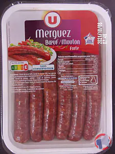 Rappel produit Merguez Boeuf/Mouton forte U x4 x6 x12 U