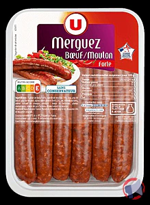 Rappel produit MERGUEZ FORTE U U