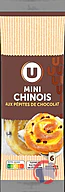 Rappel produit MINI CHINOIS AUX PEPITES CHOCOLAT U X 6 300g U