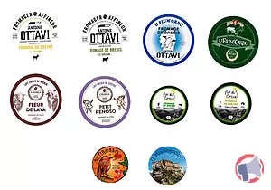 Rappel produit Pâtes molles de brebis et chèvre 350g et 250g U muntagnolu Ghisoni Fior di Corsica Petirosso Fium'orbu fleur de lava petit renoso