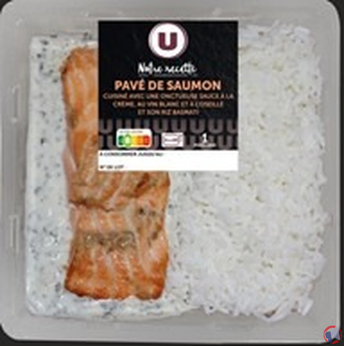 Rappel de produit : pavé de saumon sauce à l'oseille et riz basmati de la marque U