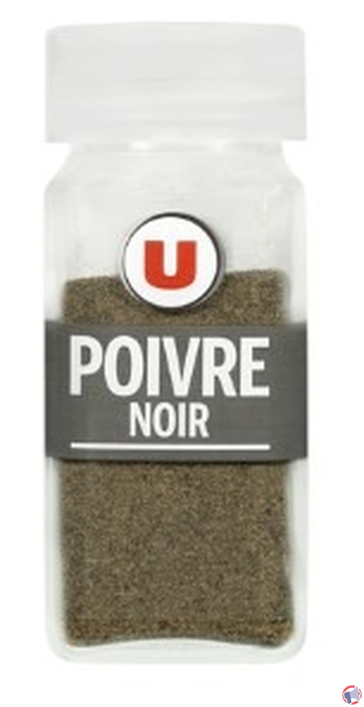 Rappel produit : u poivre noir moulu au format class 20800