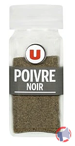 Rappel produit Poivre noir moulu U format classique 45g U