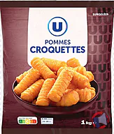 Rappel produit Pommes Croquettes U sachet 1kg - Pommes noisette U 350g - HAPPYNOURS U 750G u (photo numéro 1)