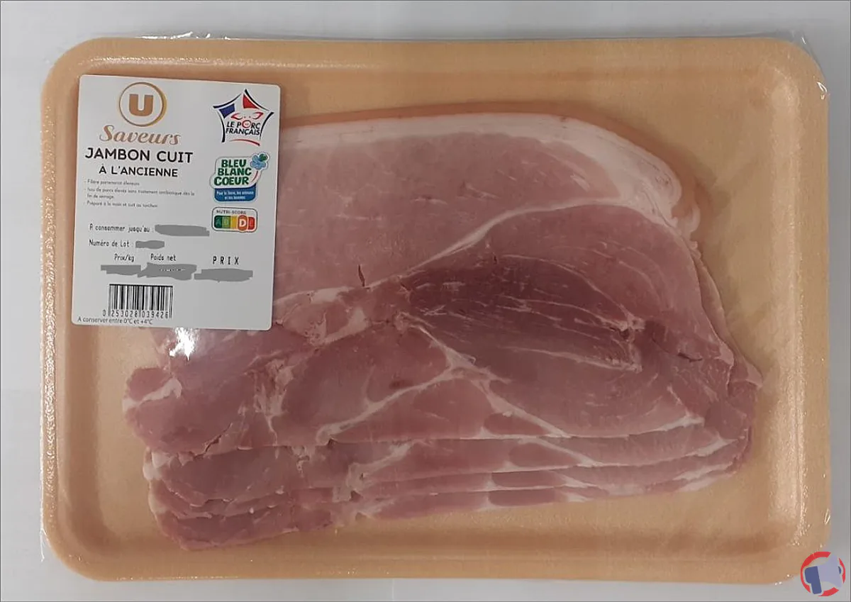 Rappel du jambon cuit supérieur à l'ancienne U SAVEURS pour risque de listériose