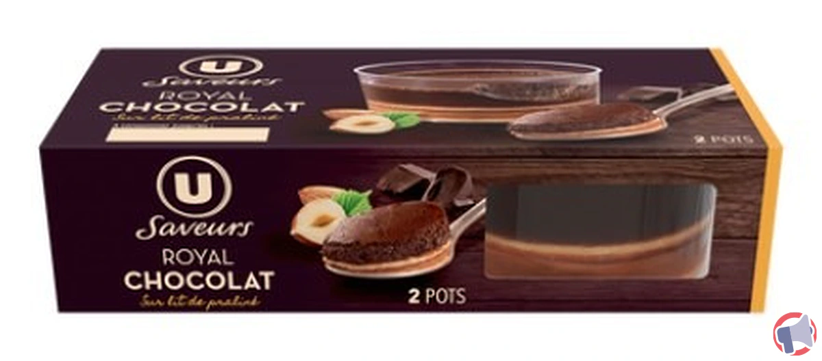 Rappel de produit : Royal chocolat sur lit praliné U SAVEURS 2 X 80 g