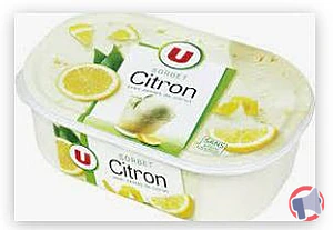 Rappel produit Sorbet au citron - U - 588 g U