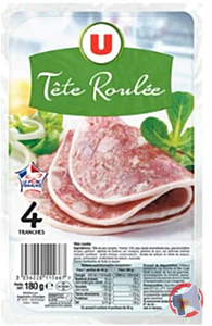 Rappel produit Tête roulée U barquette 4 tranches 180g U