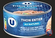Rappel produit Thon Entier au Naturel U (photo numéro 2)