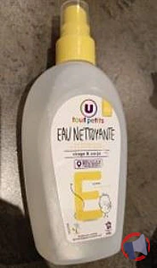 Rappel produit Eau nettoyante bébé U tout Petit