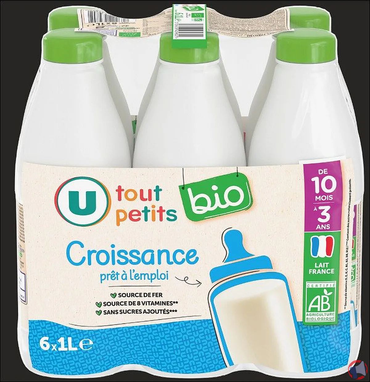 Rappel U tout-petits bio croissance dha 10 mois - 3 ans : risques, conseils et démarches