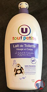 Rappel produit Lait de toilette bébé U tout Petits