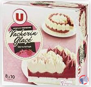 Rappel produit Vacherin glacé vanille framboise U