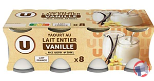 Rappel produit Yaourts Pot verre U