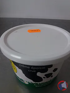 Rappel produit Crème épaisse crue Les Vaches Heureuses