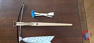 Rappel produit Arbalète de chasse avec 3 flèches VAH Spielzeugmanufatur