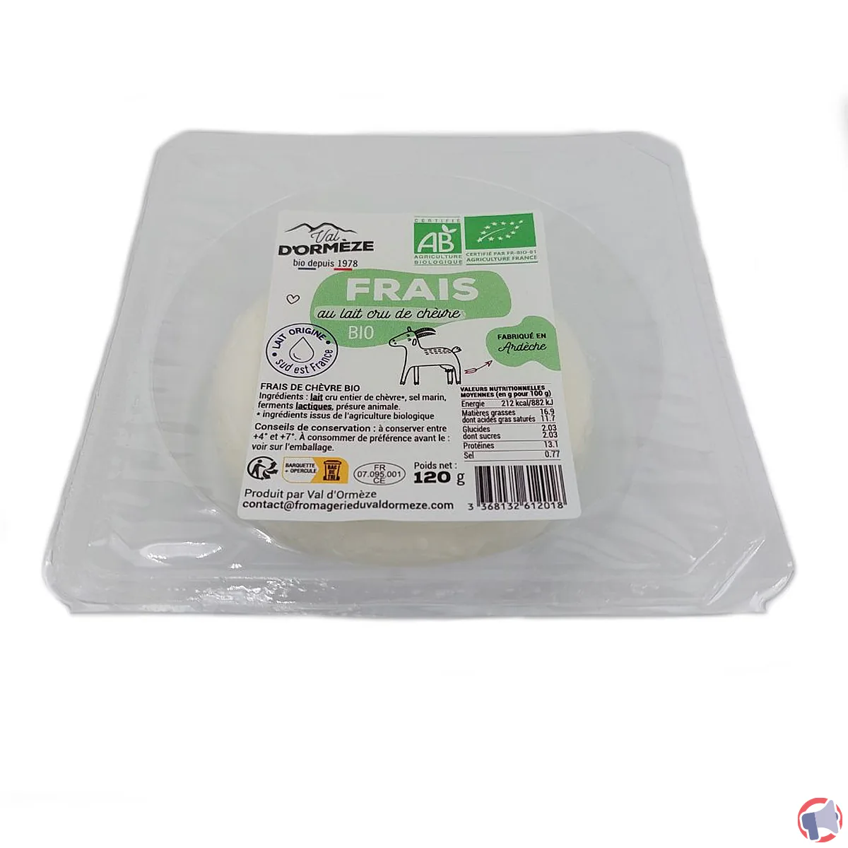 Rappel de produit : frais de chèvre au lait cru Val d'Ormèze pour risque de salmonellose
