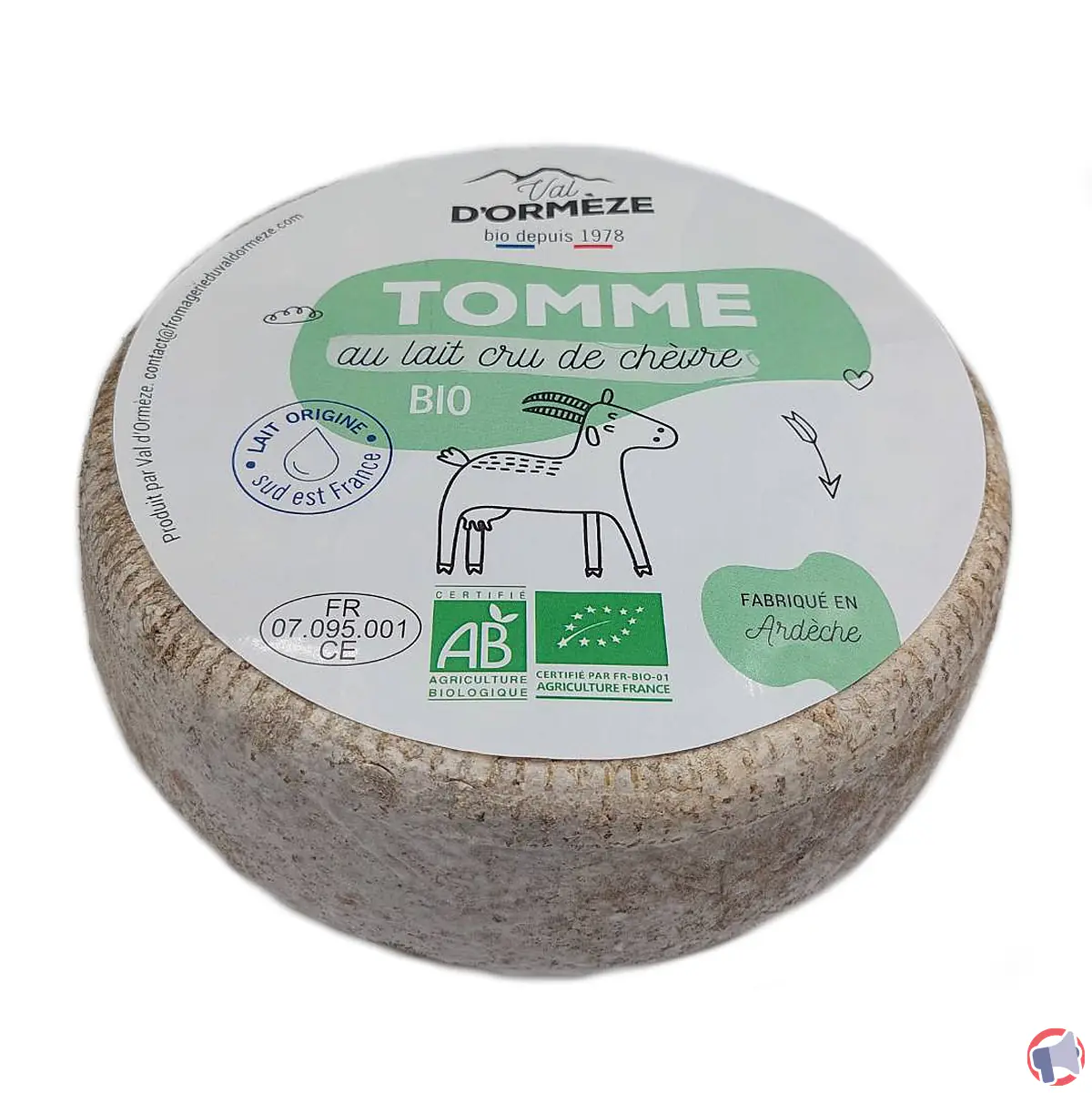 Rappel de produit : tomme de chèvre au lait cru Val d'Ormèze pour risque de salmonellose