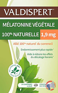Rappel produit VALDISPERT MELATONINE VEGETALE 100 % NATURELLE 1,9 mg VALDISPERT