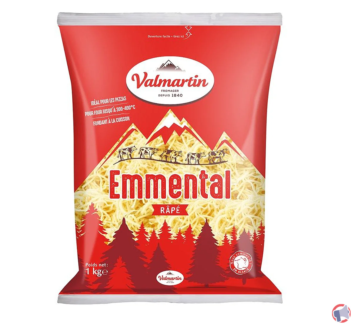 Rappel produit valmartin : emmenta râpé avec ddm dépassée