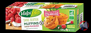 Rappel produit MUFFINS COCO FRAMBOISE VALPIBIO