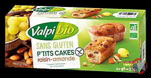 Rappel produit P’TITS CAKES RAISIN AMANDE VALPIBIO