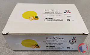Rappel produit SORBET PLEIN FRUIT CITRON JAUNE 1L VAN DEN CASTEELE