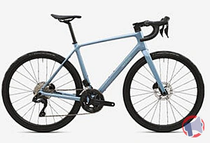 Rappel produit Vélo route endurance EDR CF Ultra 105 Di2 (vert & bleu clair) VAN RYSEL