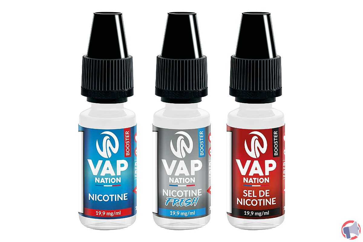 Rappel de produit : e-liquide Booster 19.9mg/ml de Vap Nation