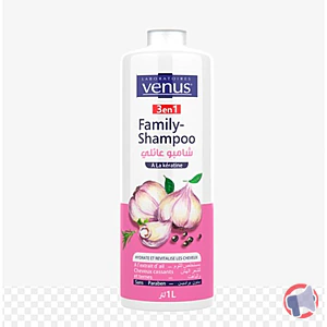 Rappel produit Venus Familly shampoo a la kératine à l'extrait d'ail Venus