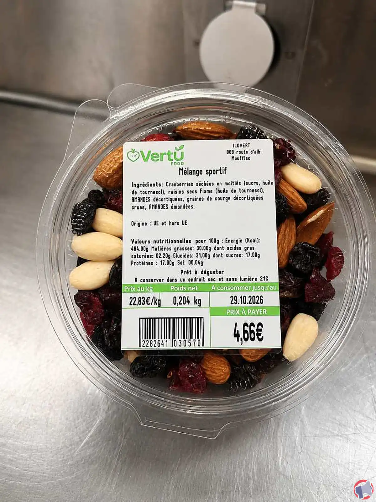 Rappel vertufood mélange sportif : ce qu’il faut vérifier et comment réagir