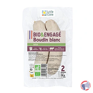 Rappel produit Boudin blanc x2 200G LA VIE CLAIRE