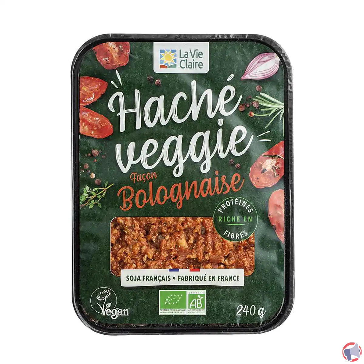 Rappel du produit Vie Claire haché végétal bolognaise 240g : informations et précautions