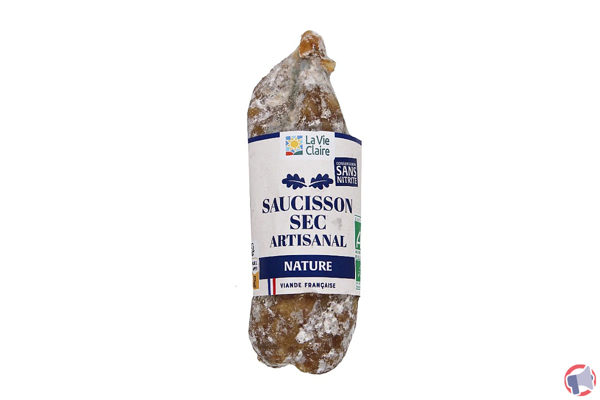 Rappel du saucisson sec sans nitrite vie claire : analyse complète