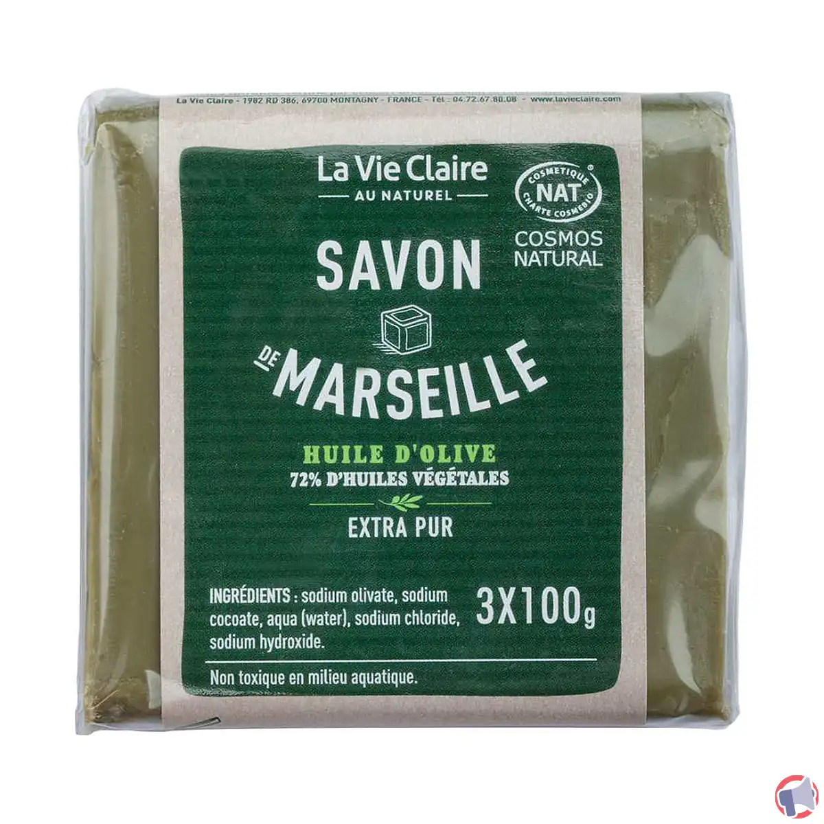 Rappel produit : vie claire savon de marseille à l’huile d’olive