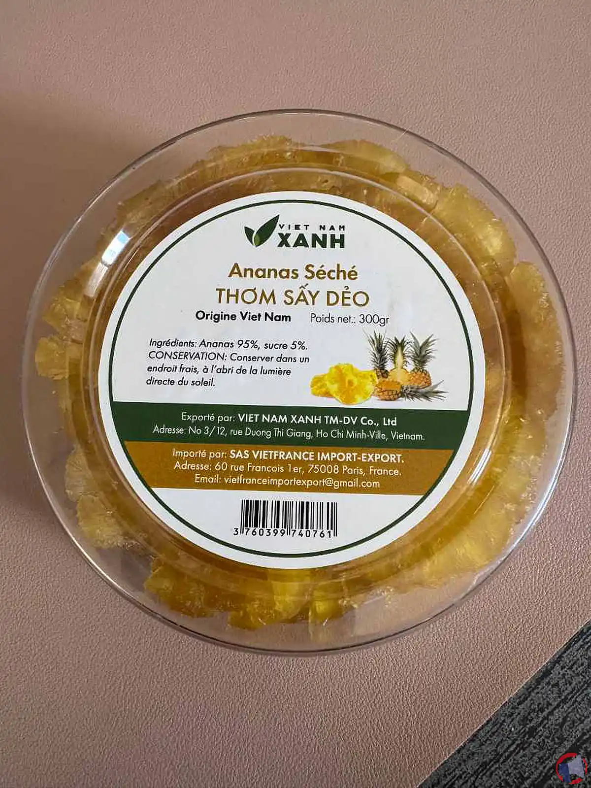 Rappel : ananas séché Vietnam Xanh (vigilance sur la sécurité alimentaire)