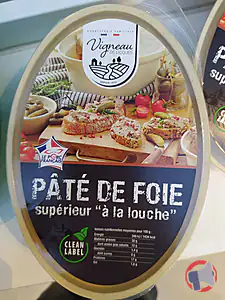 Rappel produit Pâté à la louche Le vigneau de Licques