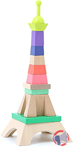 Rappel produit LA TOUR EIFFEL - PARIS 1889 - EMPILABLE REFERENCE VILAC 2405 VILAC