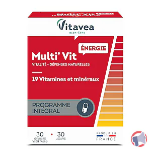 Rappel produit VITAVEA BIEN ETRE Multi'Vit Energie VITAVEA BIEN ETRE