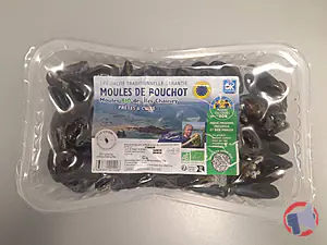 Rappel produit Barquettes 1.4kg Moules de Bouchot BIO STG des Iles Chausey Fillière qualité Auchan LA VIVIERE