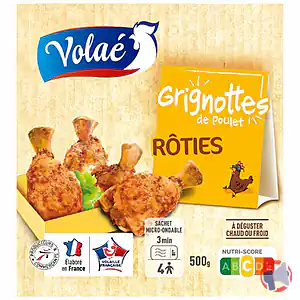 Rappel produit Grignottes de poulet rôties VOLAE