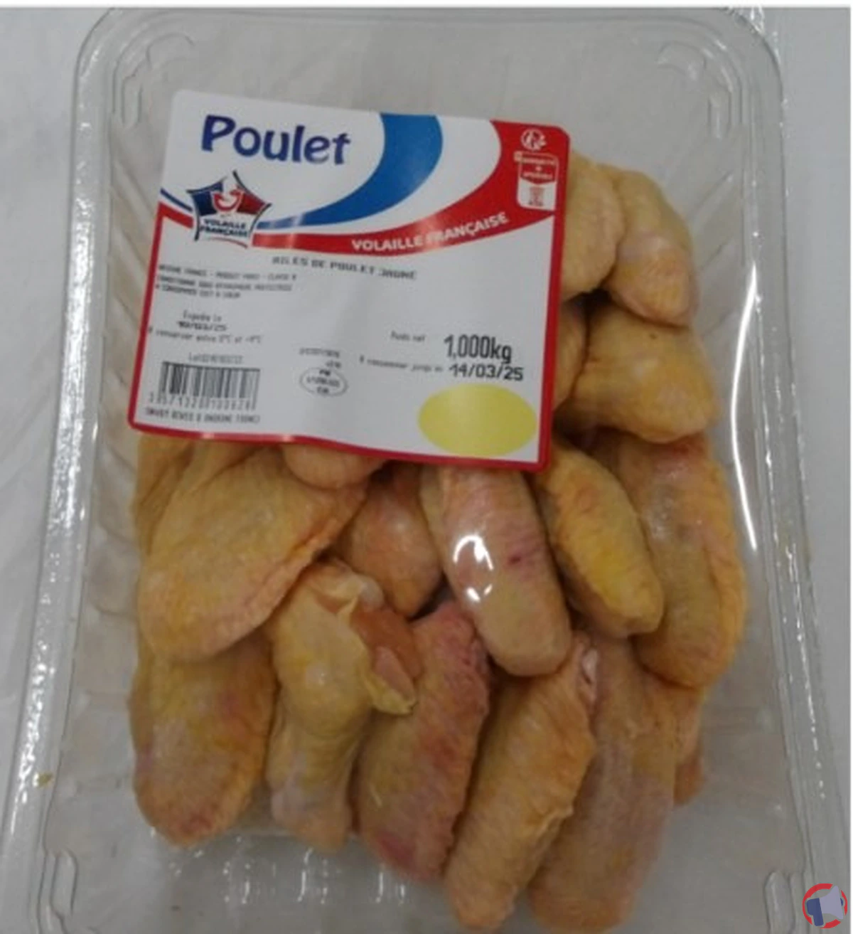 Rappel de volaille française : risque sanitaire lié à des ailes de poulet