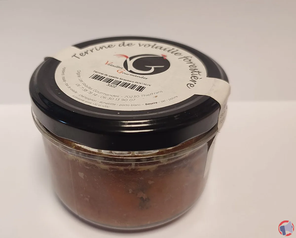 Rappel de produit : Terrine de volaille forestière de la marque Volailles Gourmandes