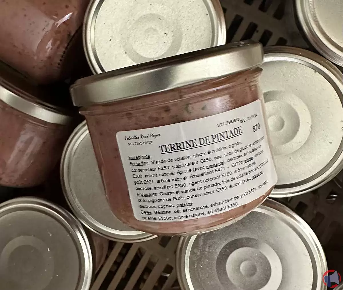 Rappel de produit : Terrine de Pintade de la marque Volailles René Meyer
