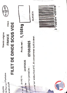 Rappel produit FILET DE DINDE VOLPIN VOLPIN