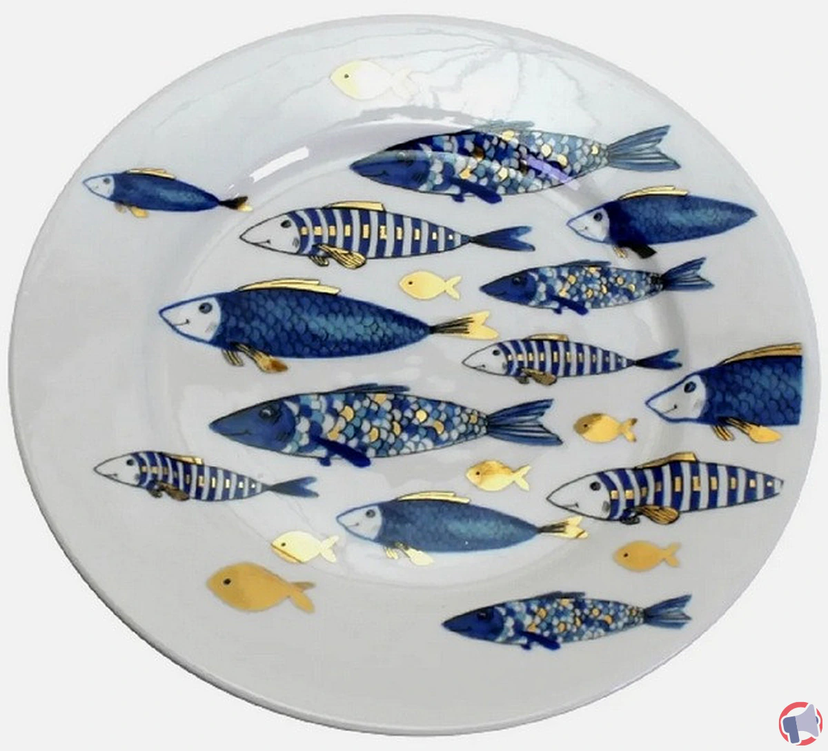 Rappel de l'assiette en céramique Teller Blu de Werner Voss