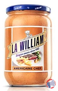Rappel produit LA WILLIAM Américaine chef 650 ml LA WILLIAM