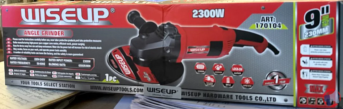 Rappel produit : wiseup meuleuse d’angle d230 (mesures de sécurité et conduite à tenir)