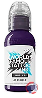 Rappel produit WORLD FAMOUS Mélange pour Tatouage World Famous Limitless Tattoo Ink - JF (Jay) Purple 29ml